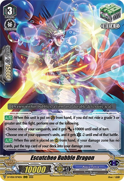 Escutcheo Bubble Dragon [V Format] D-VS01/074EN