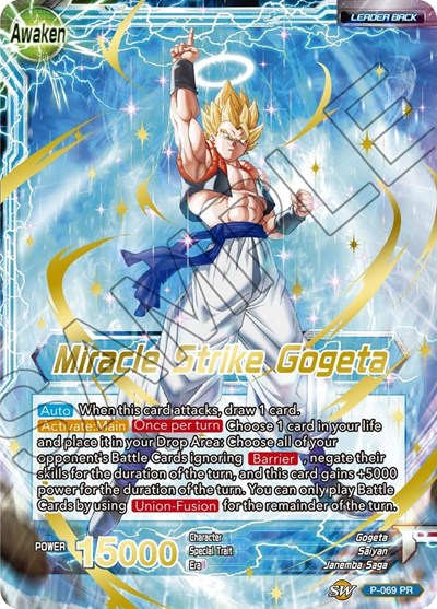 Son Goku & Vegeta // Miracle Strike Gogeta P-069
