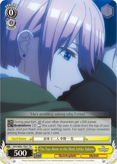 The Two Alone in the Shed, Ichika Nakano 5HY/W83-TE01 TD