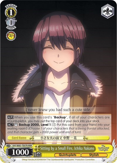 Sitting by a Small Fire, Ichika Nakano 5HY/W83-TE07R RRR
