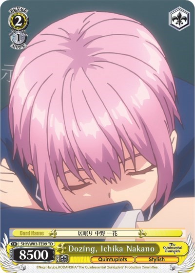 Dozing, Ichika Nakano 5HY/W83-TE09 TD