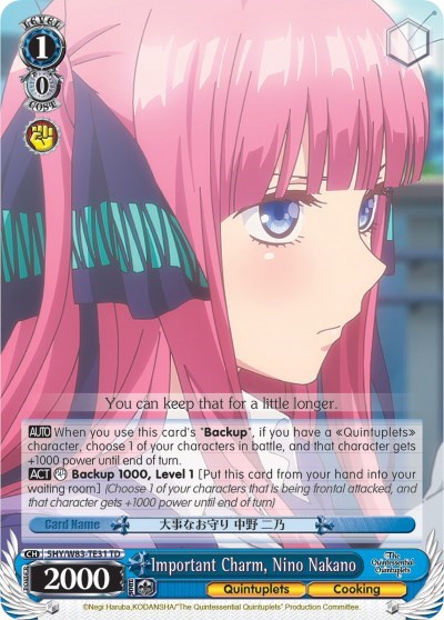 Important Charm, Nino Nakano 5HY/W83-TE31 TD