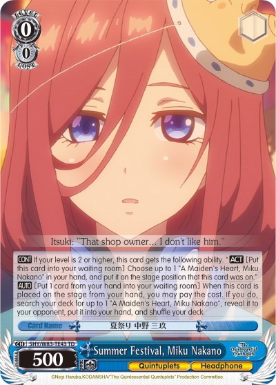 Summer Festival, Miku Nakano 5HY/W83-TE43 TD