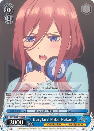 Burglar? Miku Nakano 5HY/W83-TE46 TD