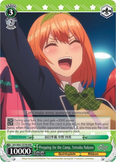 Prepping for the Camp, Yotsuba Nakano 5HY/W83-TE70R RRR