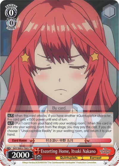 Escorting Home, Itsuki Nakano 5HY/W83-TE83 TD