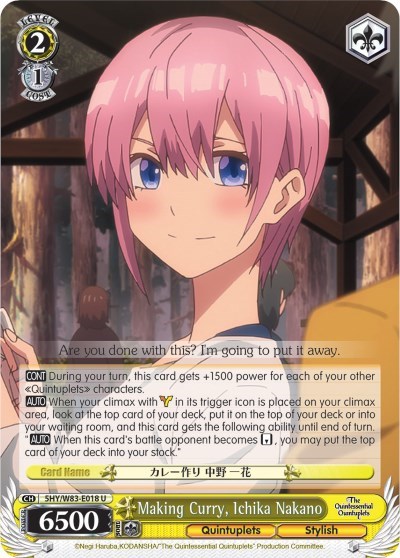Making Curry, Ichika Nakano 5HY/W83-E018 U