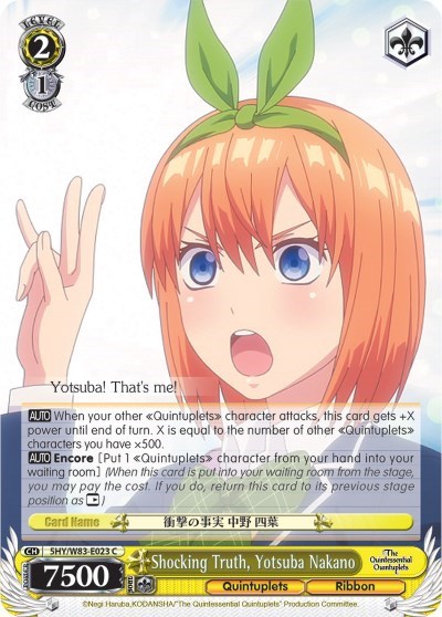 Shocking Truth, Yotsuba Nakano 5HY/W83-E023 C