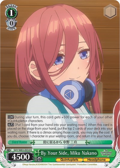 By Your Side, Miku Nakano 5HY/W83-E034 R