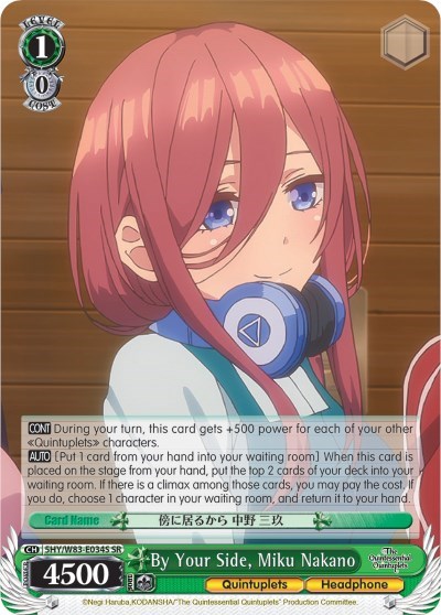 By Your Side, Miku Nakano 5HY/W83-E034S SR
