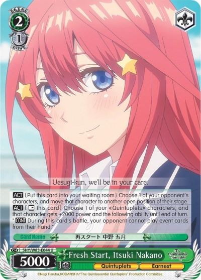 Fresh Start, Itsuki Nakano 5HY/W83-E044 U