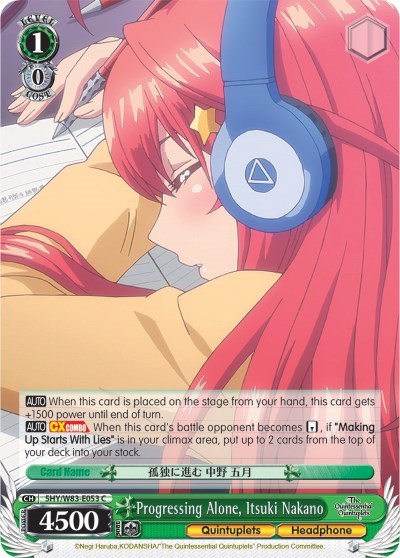 Progressing Alone, Itsuki Nakano 5HY/W83-E053 C