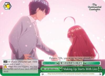 Making Up Starts With Lies 5HY/W83-E062 CC