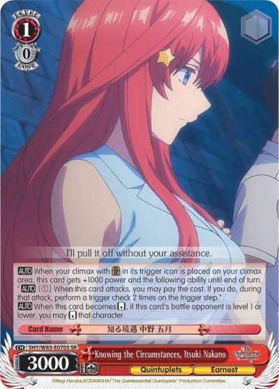 Knowing the Circumstances, Itsuki Nakano 5HY/W83-E070S SR