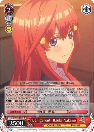 Belligerent, Itsuki Nakano 5HY/W83-E073 R