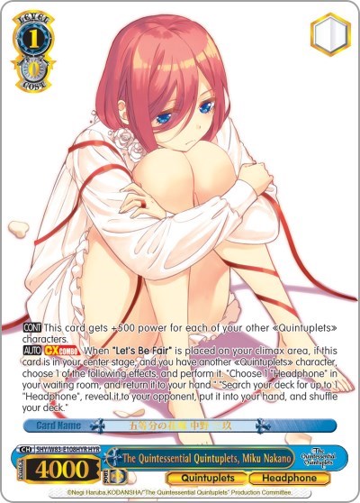 The Quintessential Quintuplets, Miku Nakano 5HY/W83-E108HYR HYR