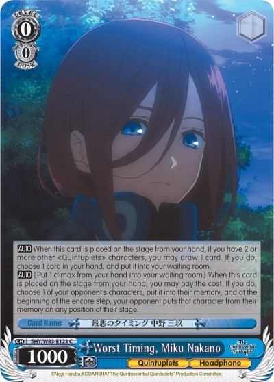 Worst Timing, Miku Nakano 5HY/W83-E123 C