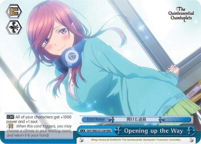 Opening up the Way 5HY/W83-E133R RRR
