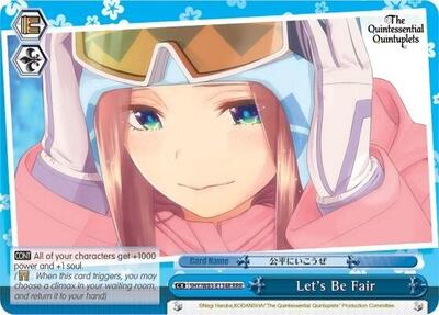 Let's Be Fair 5HY/W83-E134R RRR