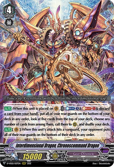 Interdimensional Dragon, Chronoscommand Dragon [V Format] D-VS02/057EN