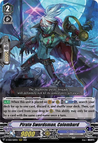 Pirate Swordsman, Colombard [V Format] D-VS02/069EN