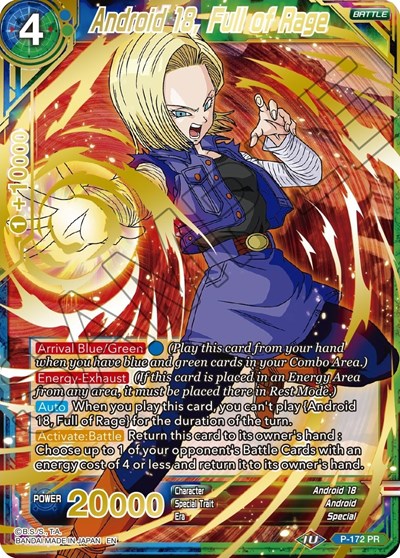 Android 18, Full of Rage P-172