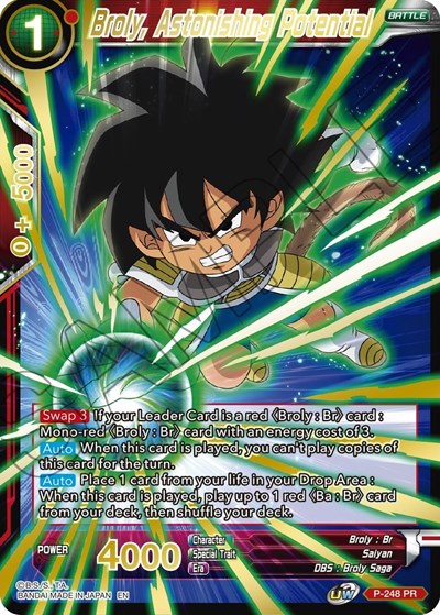Broly, Astonishing Potential P-248