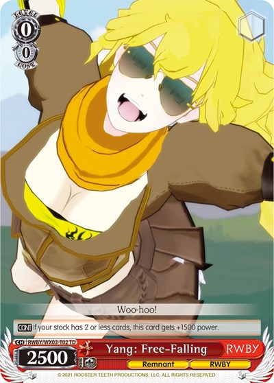Yang: Free-Falling RWBY/WX03-T02 TD