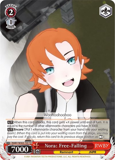 Nora: Free-Falling RWBY/WX03-T09 TD