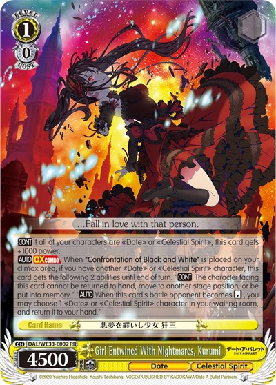 Girl Entwined With Nightmares, Kurumi 