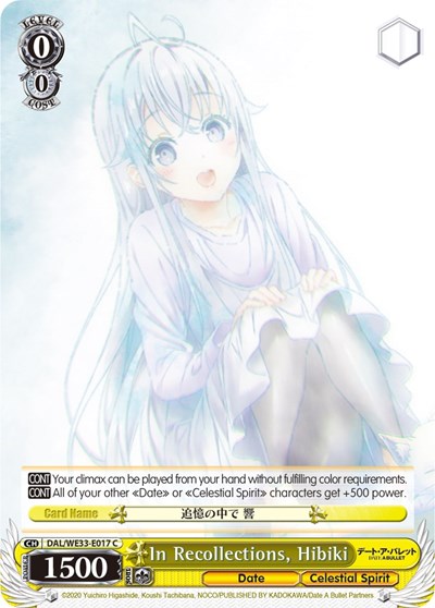 In Recollections, Hibiki 