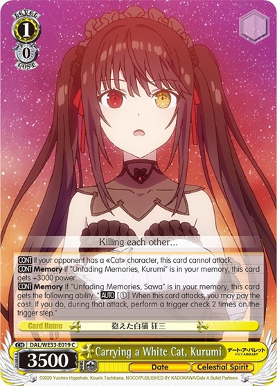 Carrying a White Cat, Kurumi 