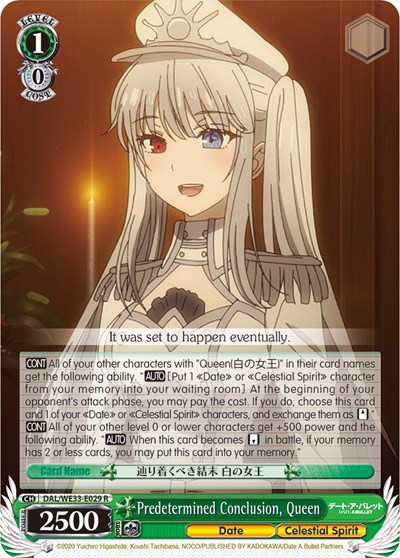 Predetermined Conclusion, Queen 