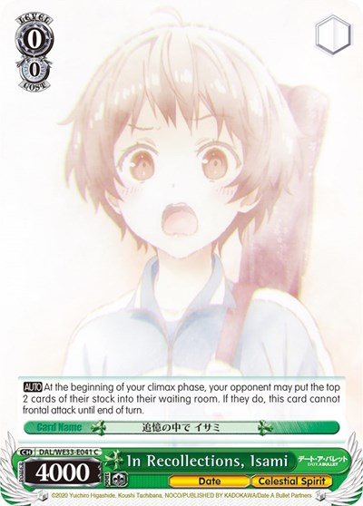 In Recollections, Isami 