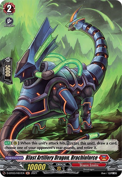 Blast Artillery Dragon, Brachioforce [D Format] D-BT03/H07EN