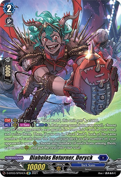 Diabolos Returner, Deryck [D Format] D-BT03/SP04EN