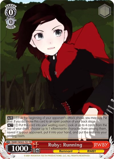 Ruby: Running RWBY/WX03-T01 TD