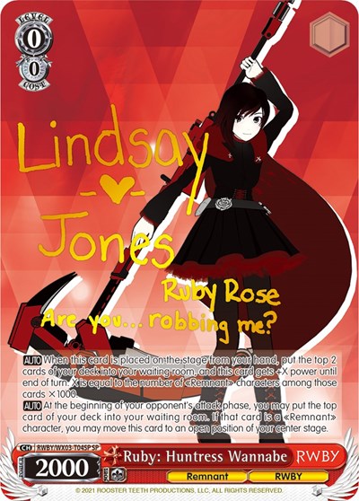 Ruby: Huntress Wannabe RWBY/WX03-T04SP SP