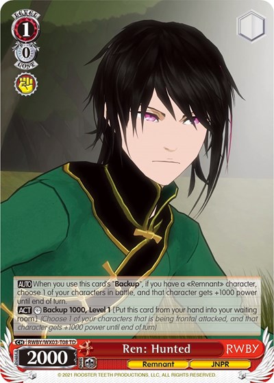 Ren: Hunted RWBY/WX03-T08 TD