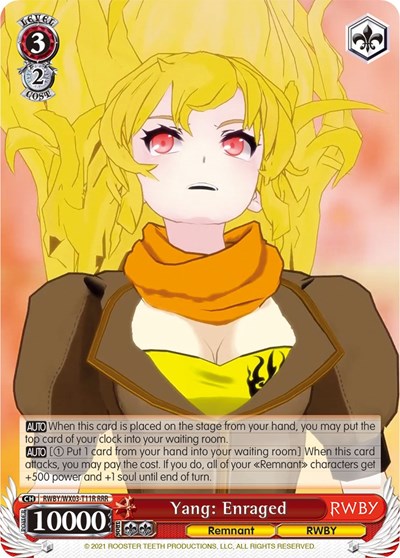 Yang: Enraged RWBY/WX03-T11R RRR