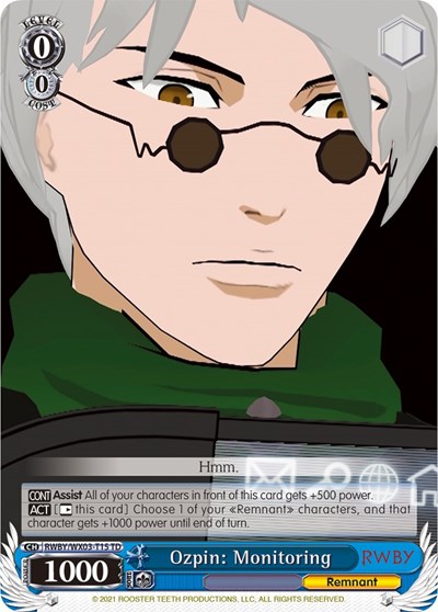 Ozpin: Monitoring RWBY/WX03-T15 TD