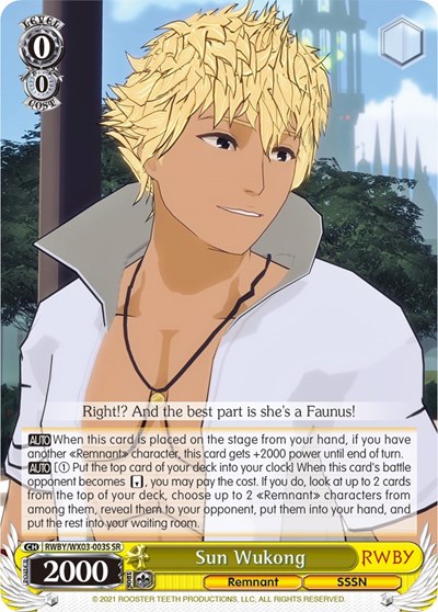 Sun Wukong RWBY/WX03-003S SR