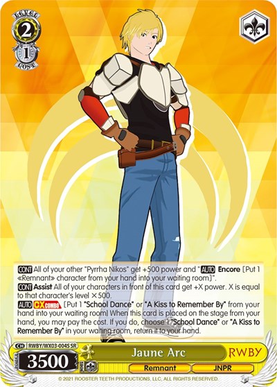 Jaune Arc RWBY/WX03-004S SR