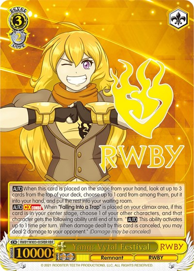 Yang: Vytal Festival RWBY/WX03-005RBR RBR