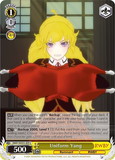 Uniform Yang RWBY/WX03-009 U