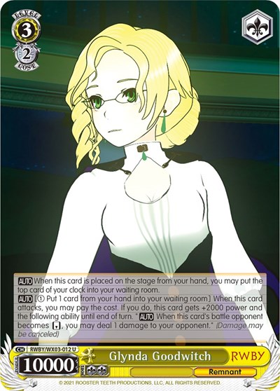 Glynda Goodwitch RWBY/WX03-012 U