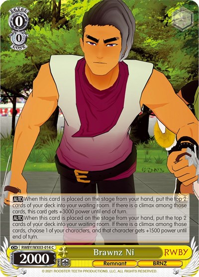Brawnz Ni RWBY/WX03-014 C
