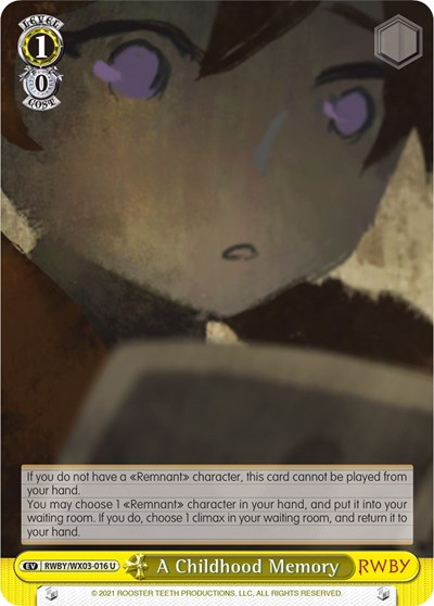 A Childhood Memory RWBY/WX03-016 U