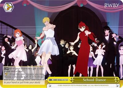 School Dance RWBY/WX03-017 CR