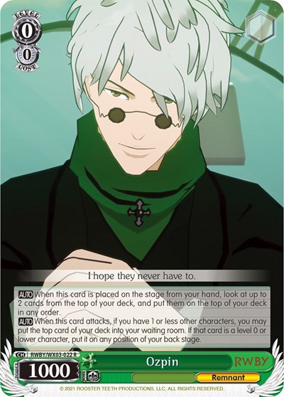 Ozpin RWBY/WX03-022 R